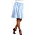 Light Blue Polka Dot Skirt With Pockets