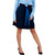 Dark Blue  Velour Skirt With Pockets (FXSKT-145)