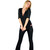 Black Stretch Denim Deep V Tshirt Black Stretch Denim Deep V Tshirt