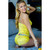 Sunshine Yellow Lace Boxer | Posies Print Band Sunshine Yellow Lace Boxer | Posies Print Band
