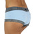 Light Blue Boyshorts Panties with Chargray Foxers Logo Waistband