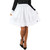 Cute White Cotton Skirt with Pockets