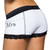 Women's White Boy Short Boxer Panties and MRS Monogram Women's White Boy Short Boxer Panties and MRS Monogram