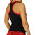 Black Racerback Tank Top with Red Trim and Foxers Shelf Bra Black Racerback Tank Top with Red Trim and Foxers Shelf Bra