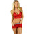 Red Lace Camisole Houndstooth Adjustable Straps