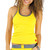 Bright Yellow Racerback Tank Top with Gray Trim (FXTBT-41T26)