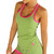 Sage Racerback Tank Top with Fuchsia Trim (FXTBT-68T24)