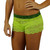 Lime Green Lace Boxers with Leopard Envy Band