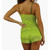 Lime Green  Hip Length Lace Camisole Nightie/Negligee 