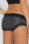 Black White Dot Swim or underwear with FOXERS Waistband