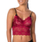 FXCAM-1901 Cranberry Lace Camisole FOXERS new style black adjustable non stretch straps