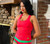 Foxers melon berry racerback with shelf bra Foxers melon berry racerback with shelf bra