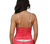 FXCAM2-103191 Watermelon 2 Row lace camisole  back view FXCAM2-103191 Watermelon 2 Row lace camisole  back view
