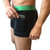 Foxers Men's Black Boxer briefs with Kelly green logo band and pockets