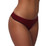 FXTHG-4343L Black Cherry Cotton Thong w/ FOXERS Logo Elastic Front
