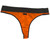 True color of the safety orange for FOXERS Safety orange and olive thong. Great for under your Skeet Shooting or Hunting attire.