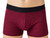 Foxers Mens black cherry boxer briefs with pockets