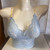 LT BLUE DAISIES FOXERS CAMISOLE ADJ COTTON STRAPS