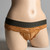 Foxers Bikini Brief panties in soft lace Amber gold and dark rich olive