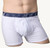 Navy Blue Stripe over White Short Boxer Brief