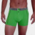 Men's Green Boxer Brief with Black and White Waistband