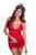 Hip Length Red Camisole Chemise Hip Length Red Camisole Chemise