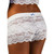 Ladies White Lace Boxer Boyshorts with light Blue bow. Great for Wedding Lingerie!