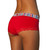 Red White and Blue Stripe over Red Boyshort Red White and Blue Stripe over Red Boyshort