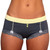 Charcoal Grey Boyshort with Yellow Waistband