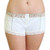 Womens Ivory Boxer Briefs with floral waistband