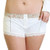 Womens Ivory Boxer Briefs with floral waistband - side pockets