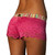 Fuchsia Lace Boxers with Aqua Waistband