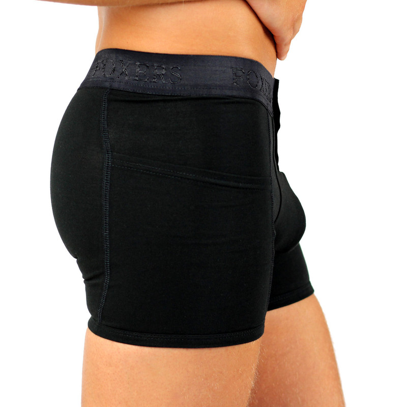 mens boxer briefs black