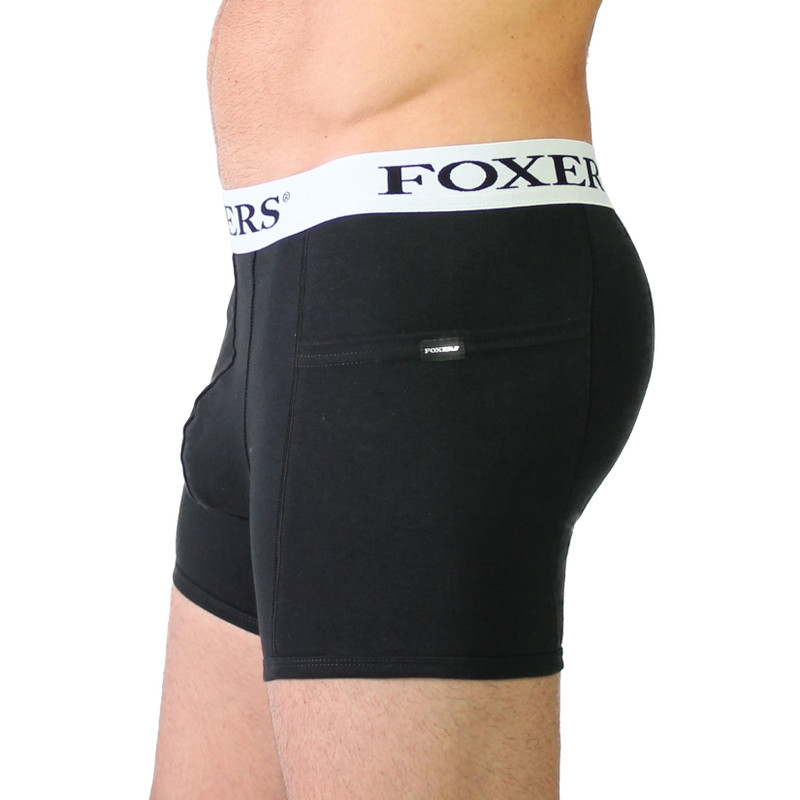 Foxers Men's Black Cherry lace boxer briefs