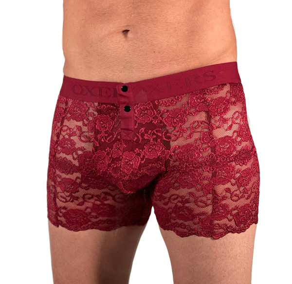 Black Cherry Bikini Brief with FOXERS Logo Elastic Band