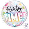 Single Bubble Balloon Party Time Colourful Hats 22"/55cm - 1 pc