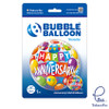Single Bubble Balloon Anniversary Colourful Balloons 22"/55cm - 1pc