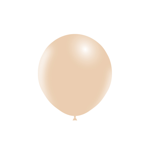 18 inch round latex balloons in Standard Nude.