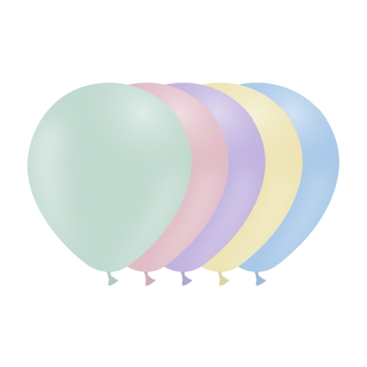 18 inch Matte latex balloons in assorted colours.