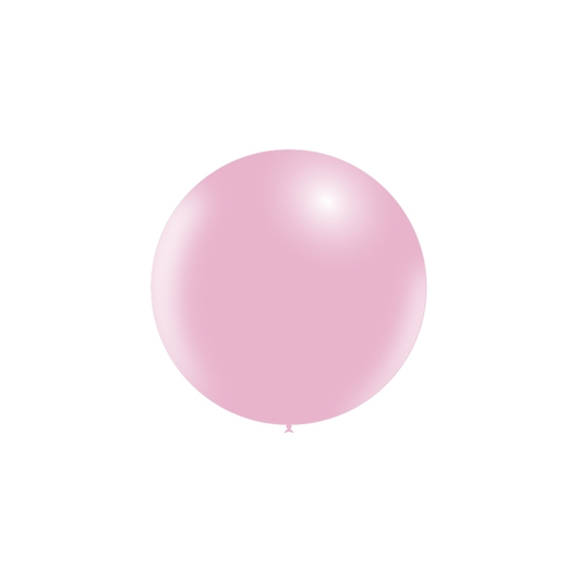 23 inch round latex balloon in Standard Baby Pink.