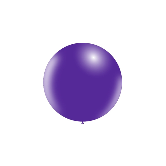 23 inch round latex balloons in Standard Purple.