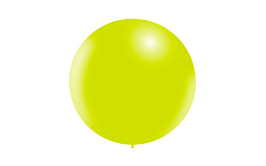 23 inch round latex balloon in Standard Lime Green.