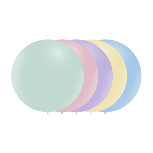 23 inch Matte latex balloons in assorted colours.
