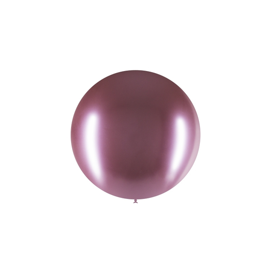 23 inch Brilliant round latex balloon in Mauve.