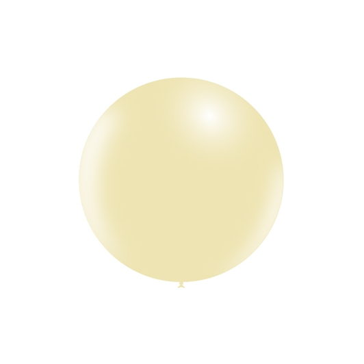 36 inch round latex balloon in Standard Ivory.
