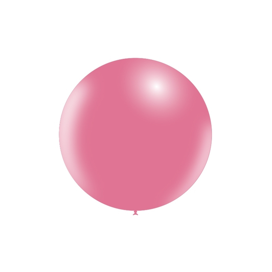 36 inch round latex balloon in Standard Pink.