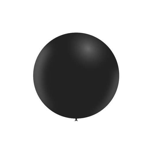 36 inch round latex balloon in Standard Black.