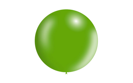 36 inch round latex balloon in Metallic Green.