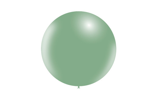 36 inch round latex balloon in Vintage Green.