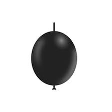 6 inch Decolink latex balloons in Standard Black.